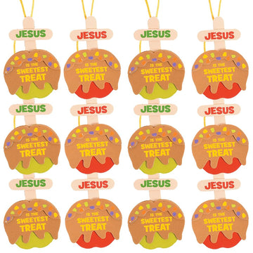 Jesus is the Sweetest Treat Ornament Craft Kit - Makes 12 - Crafts for Kids and Fun Home Activities