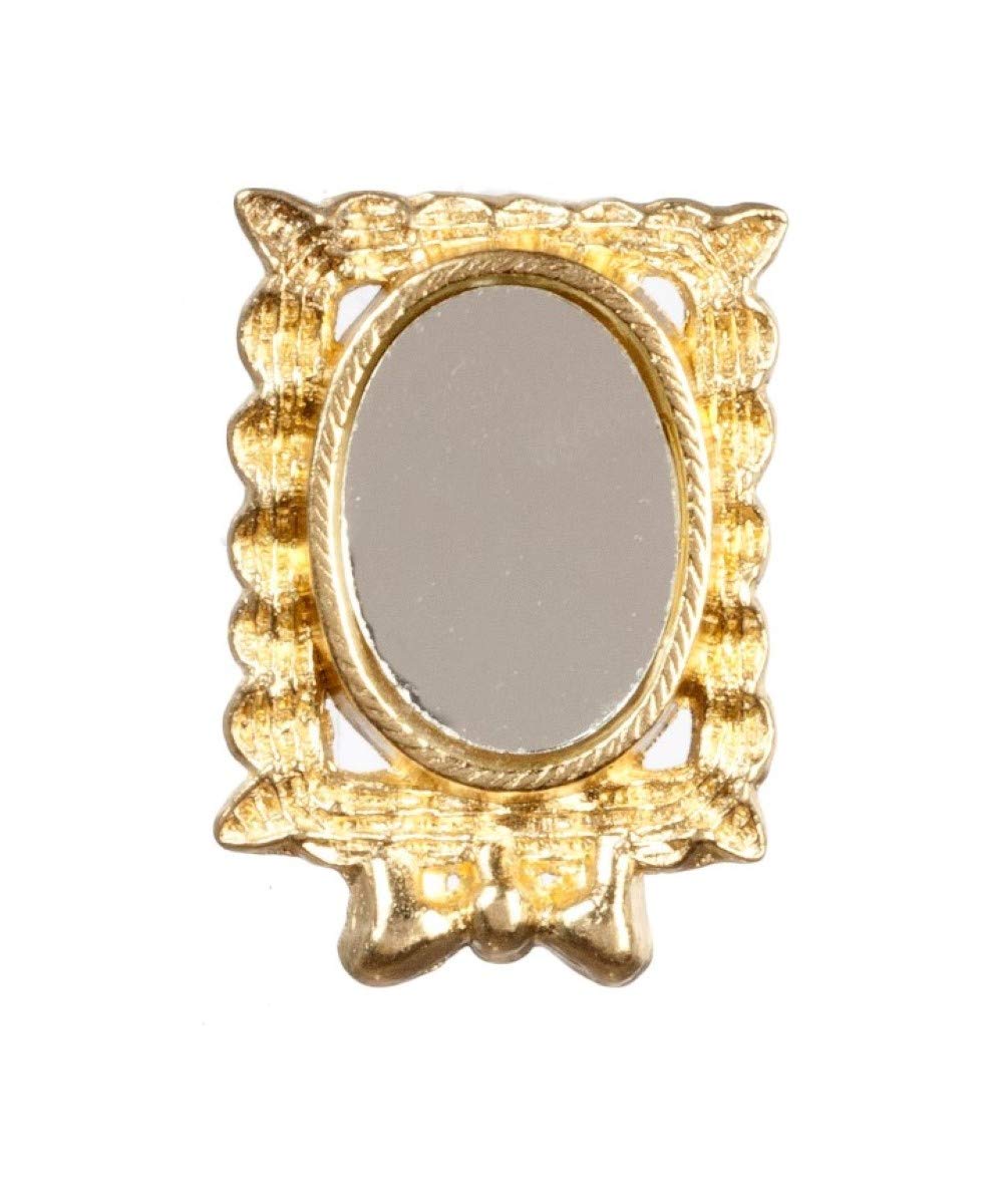 International Miniatures by Classics Dollhouse Miniature Mirror in a Gold Toned Frame