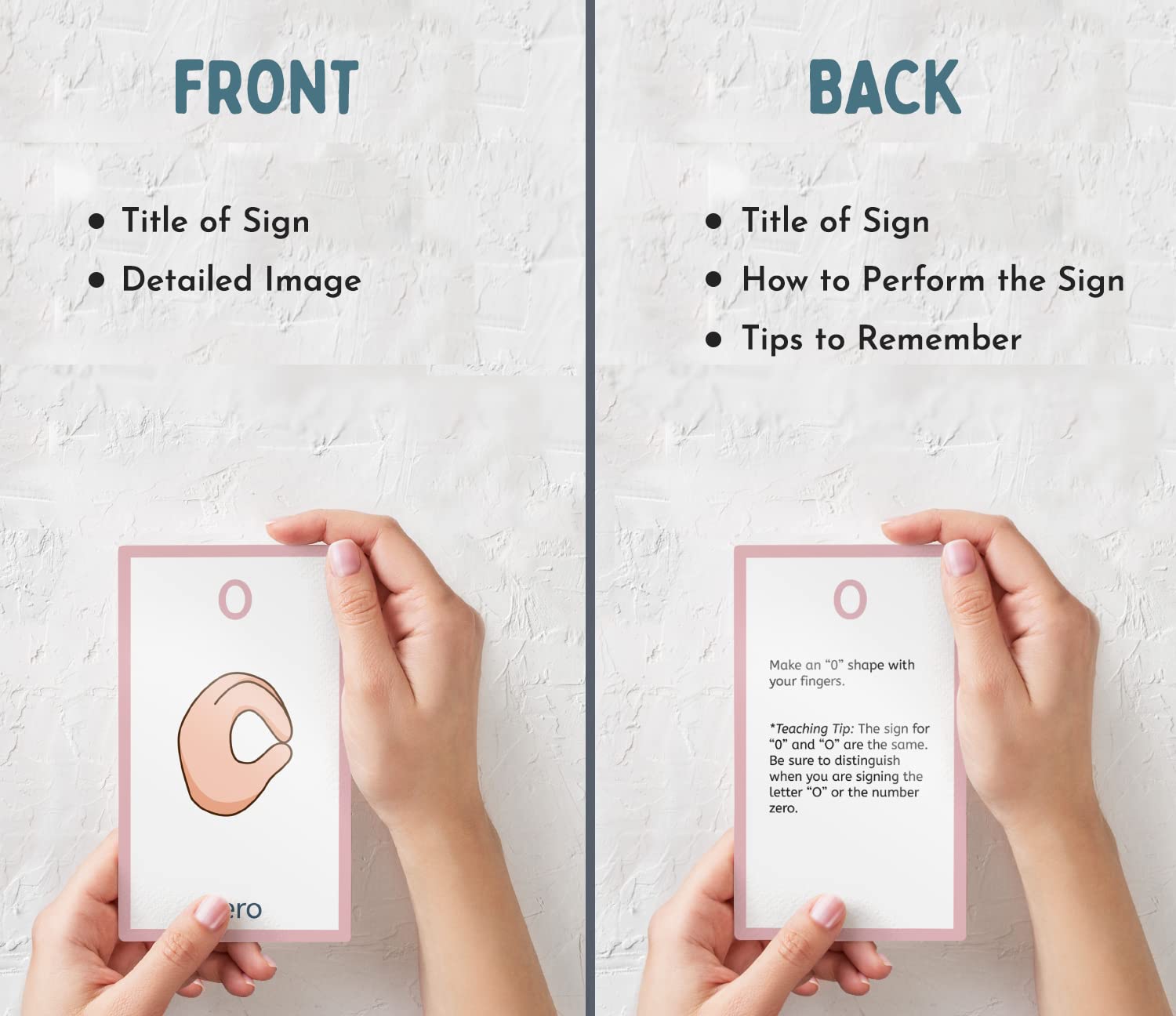 American Sign Language Flash Cards - 56 ASL Flash Cards for Kids, Babies, Toddlers. Sign Language for Kids Includes Alphabet, Numbers, Days, & Months