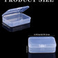 Gansita Clear Plastic Playing Card Boxes Snaps Closed Poker Gaming Playing Card Deck Cases Holder Plastic Storage Box Clear Trading Card Box Card