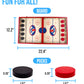 Regal Games - Jumbo 22" Sling Puck - Fun, Fast Family-Friendly Finger Hockey Puck Game - Includes 1 Gameboard, 5 Red Pucks, 5 Black Pucks - Ideal