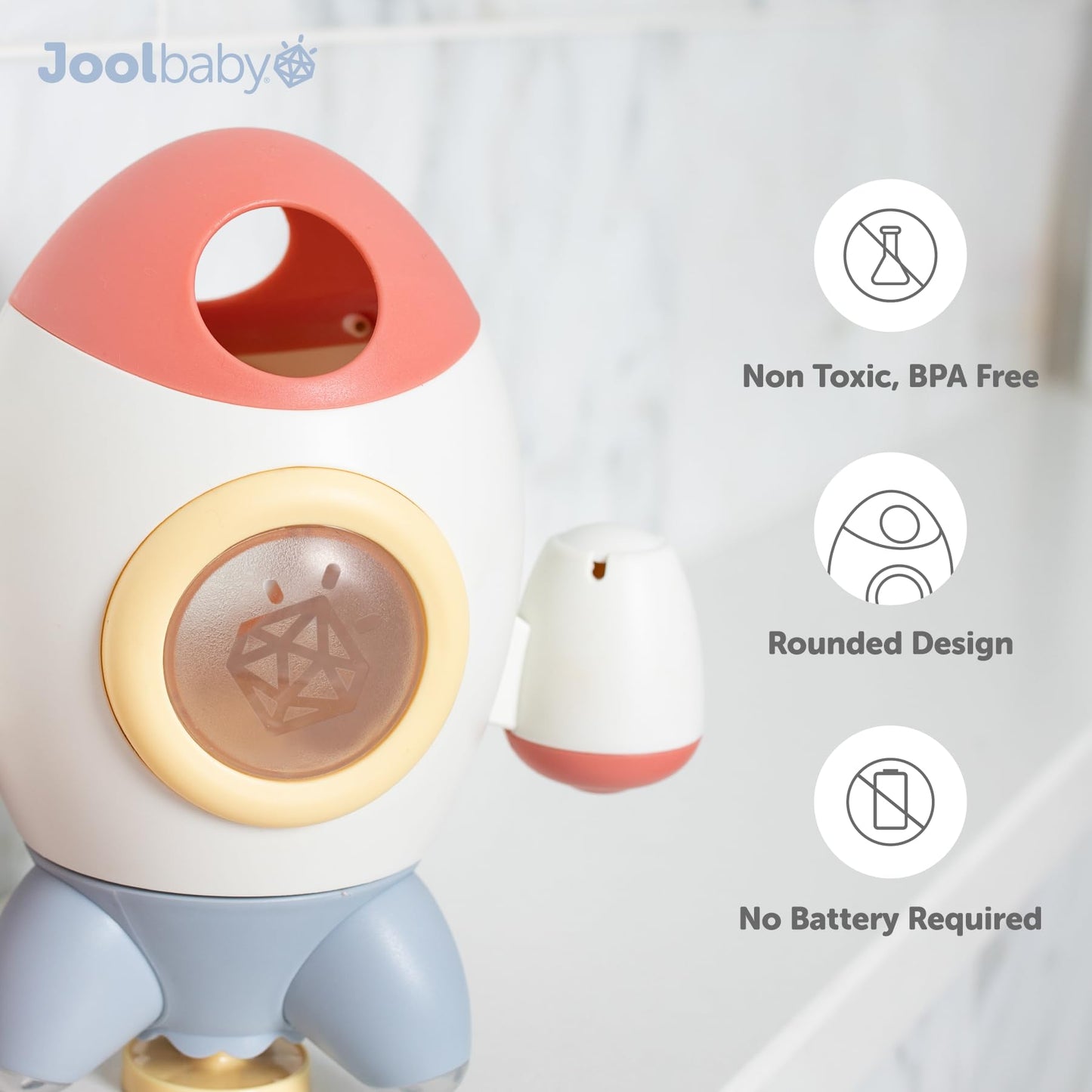 Rocket Bath Toy for Kids - Fun & Imaginative Water Play in the Tub - Jool Baby