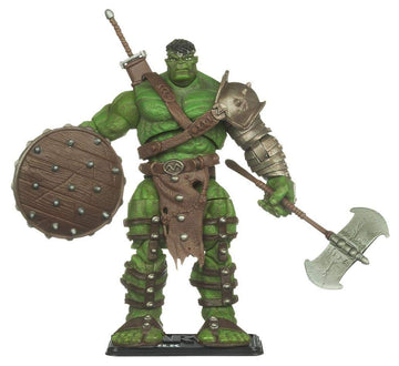 Marvel Universe Year 2010 Series 3 Shield Single Pack 4-1/2 Inch Tall Action Figure #3 - World WAR Hulk with Long Sword, Battle Axe, Shield and Figure