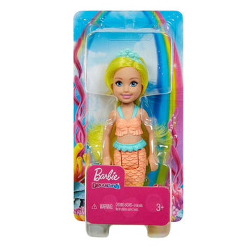 Barbie Dreamtopia Chelsea Mermaid Doll, 6.5-inch with Yellow Hair and Tail