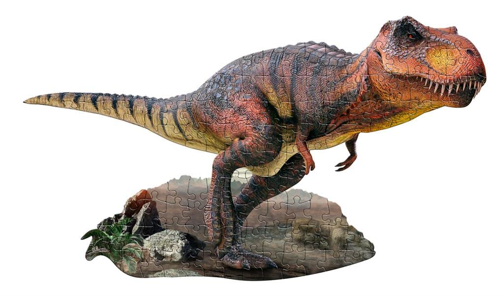 e11even, LLC Madd CAPP Puzzles Jr. - I AM T-Rex - 100 Pieces - Animal Shaped Jigsaw Puzzle (884014)