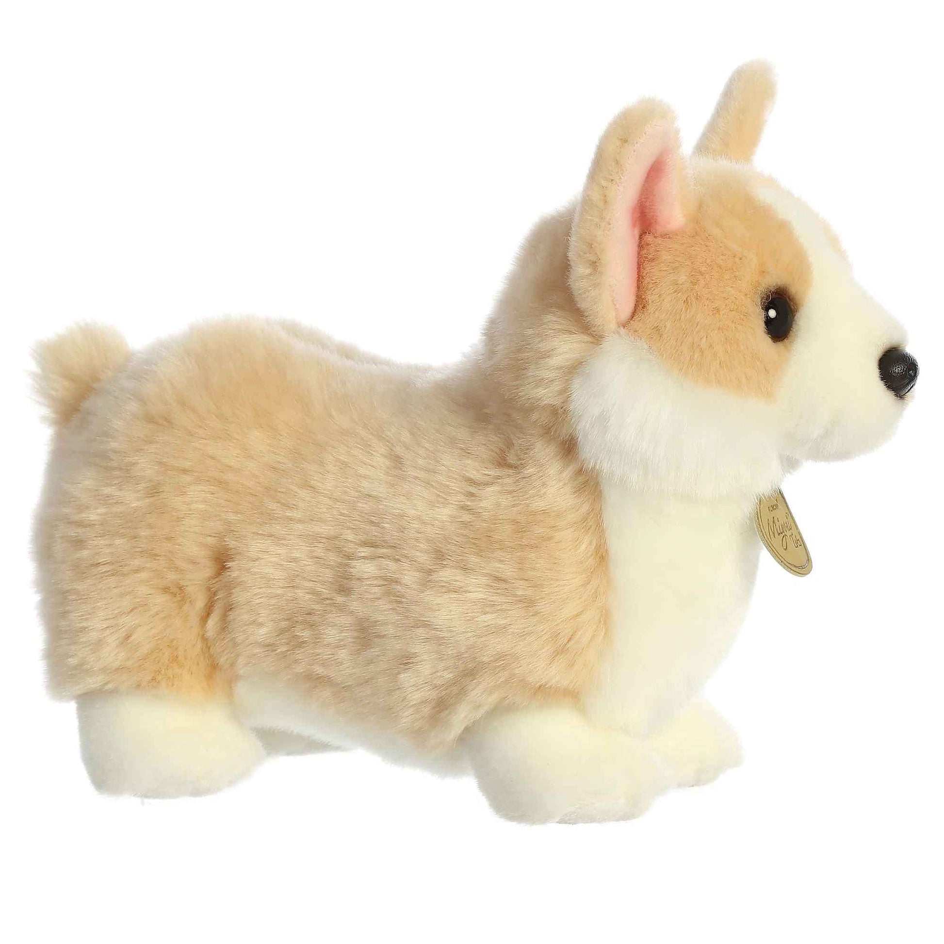 Aurora® Adorable Miyoni® Tots Pembroke Welsh Corgi Pup Stuffed Animal - Lifelike Details Make a Cherished Companion - Perfect for Decorating Bedrooms
