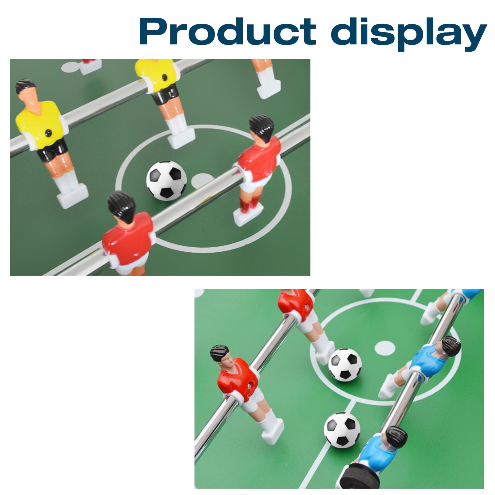 Foosball Balls, Durable Mini Black and White Table Soccer Balls Replacement 6 Pack for Home Office Family Party Recreation