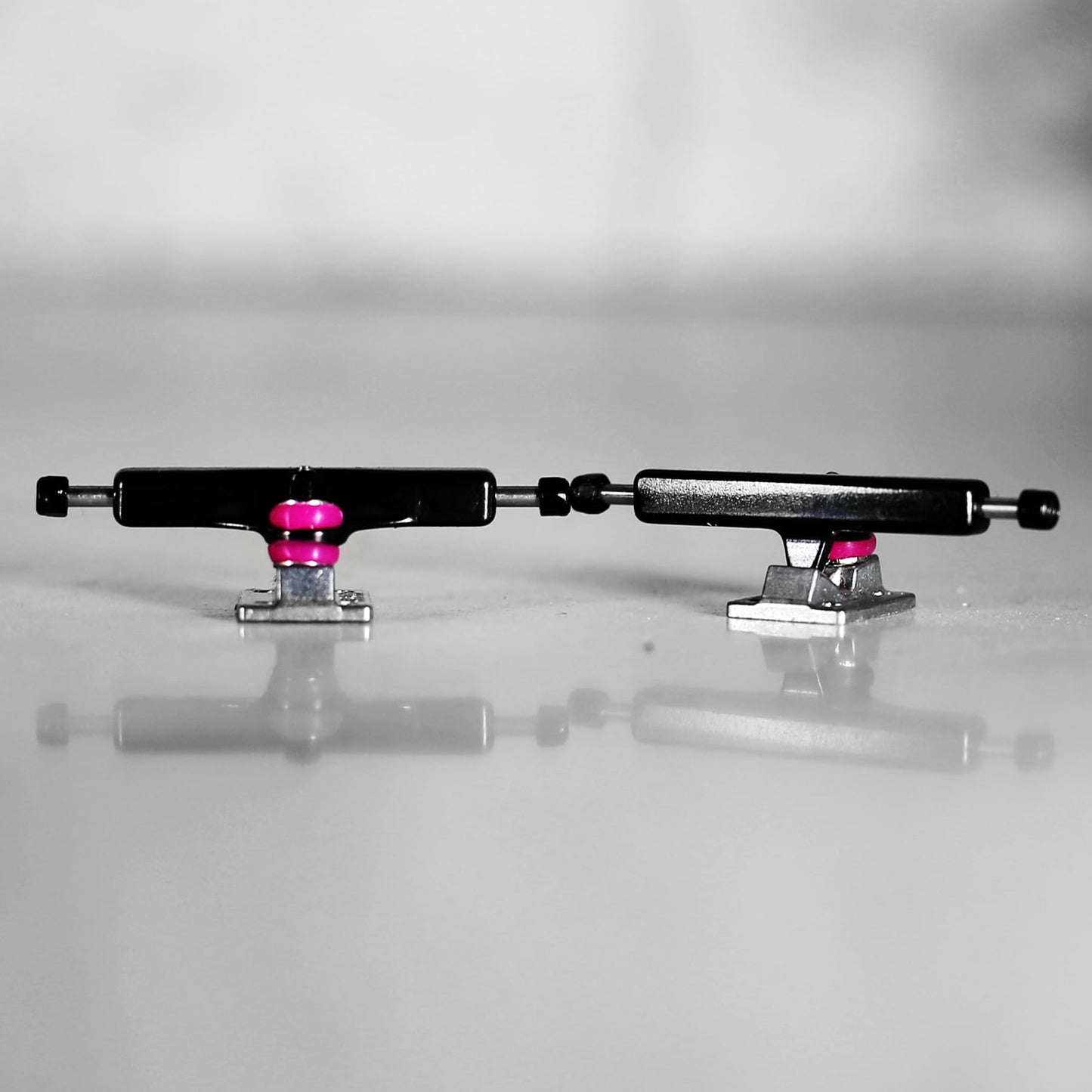 NOAHWOOD DIY Pro Fingerboard Truck 35mm (Silver Baseplate + Black Hanger) Ark Truck iiG