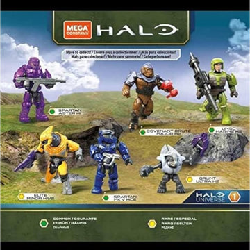 Mega Construx Halo Universe Series 1 Blind Bag Mini Figures Bundle Complete Set of 6
