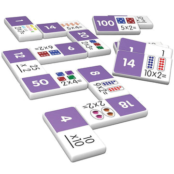 Fun Express Multiplication Dominoes Set - Educational - 28 Pieces