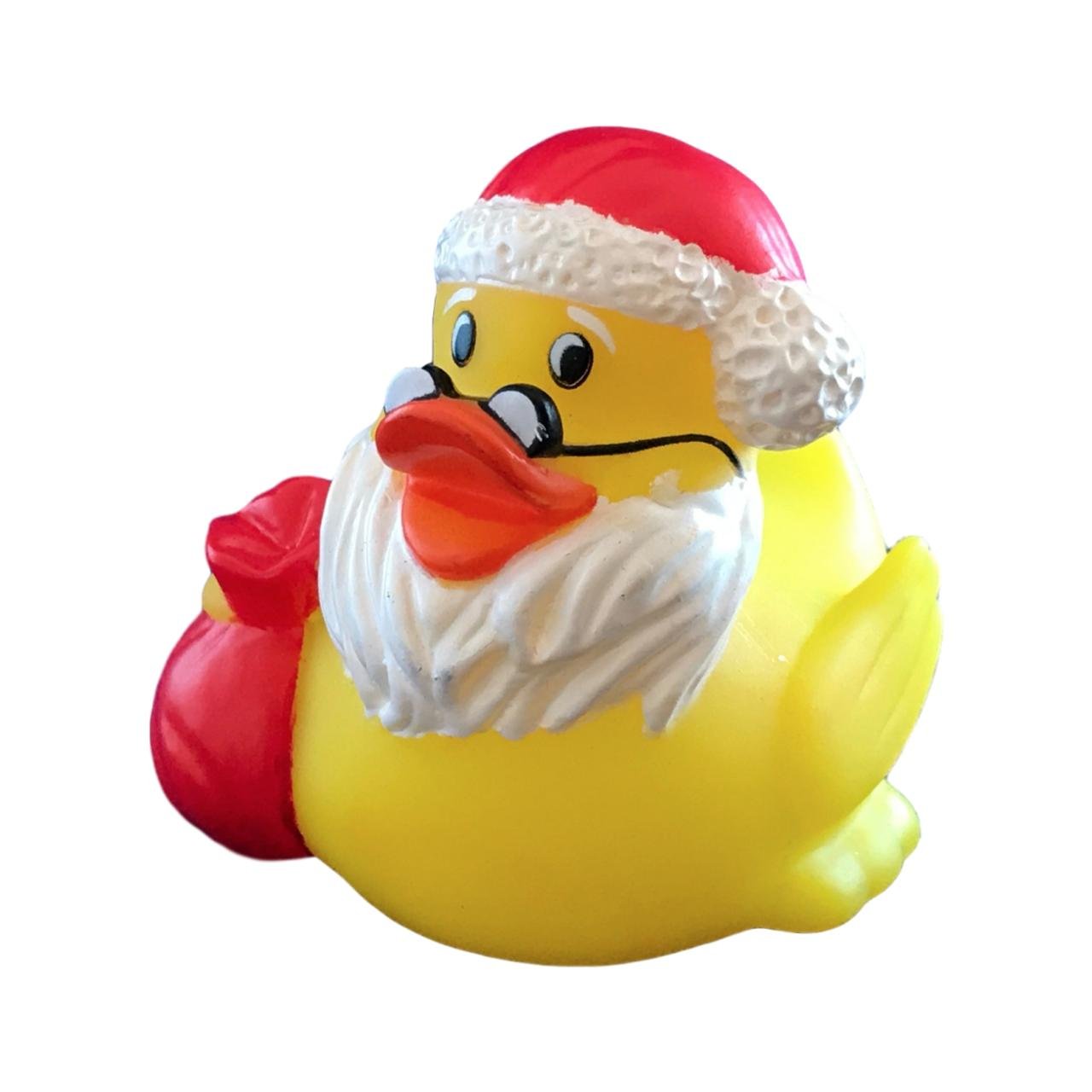 3" Rubber Duck [Sealed Hole, Floats Upright] - Baby Safe Bathtub Bathing Toy - Santa Rubber Duck 2