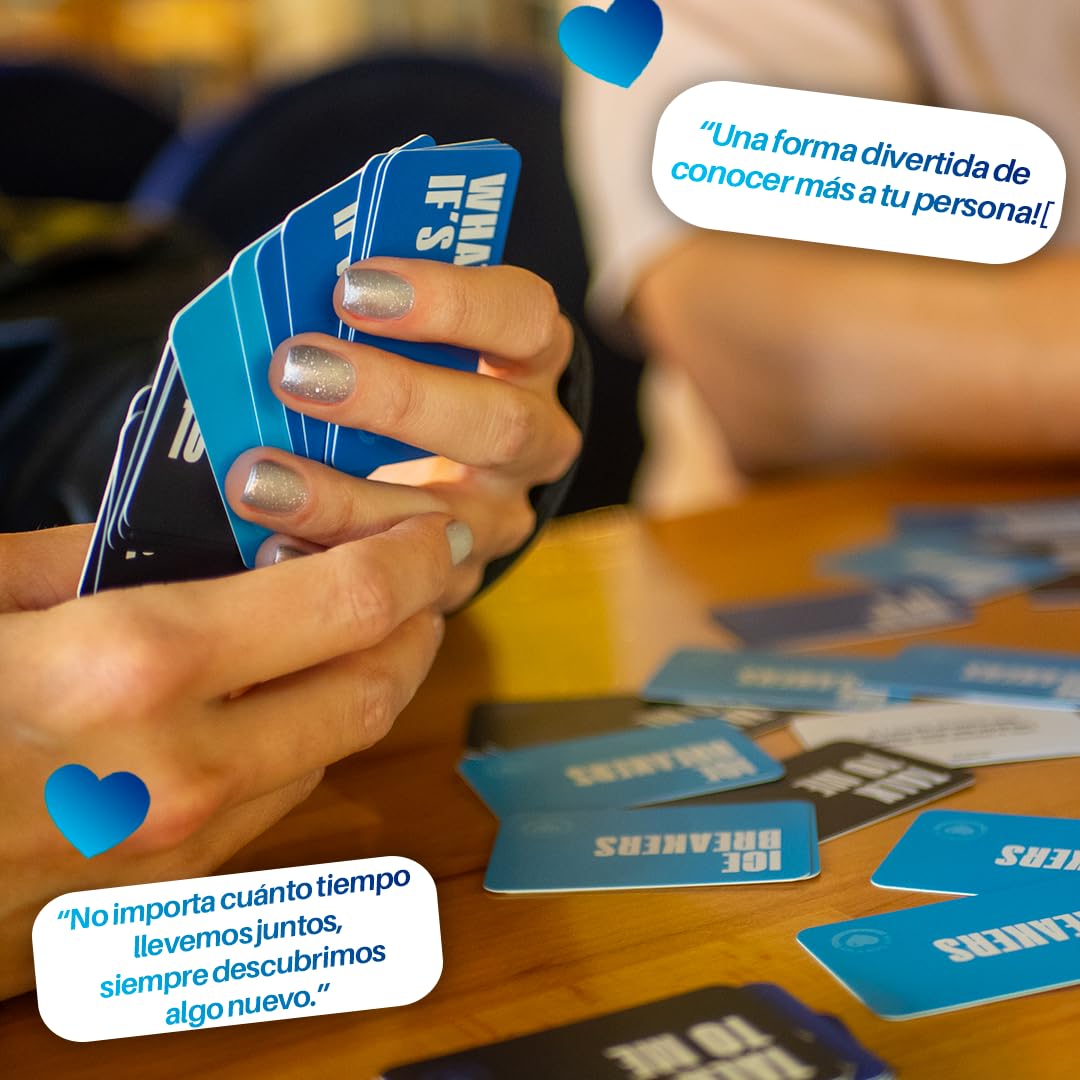 Why Don't We Conversar y Conocerse in Spanish 240 Cards with Questions, Games, Conversations & More. Fun Game for Adults and Gift for Couples.