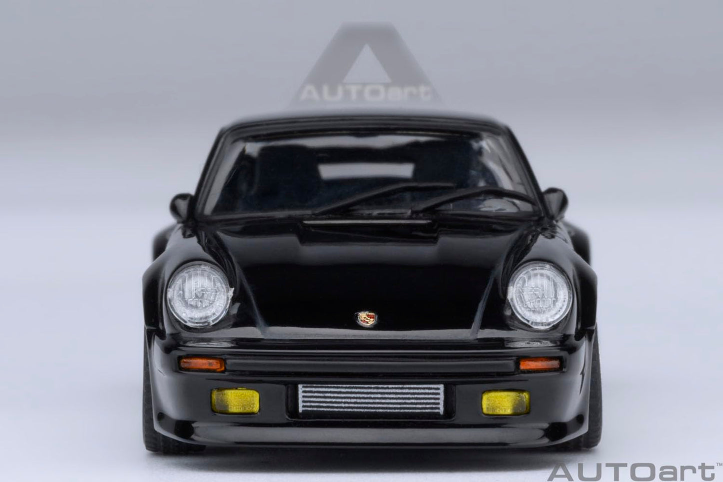AUTOart 911 (930) Turbo Blackbird Black Wangan Midnight - Comic #1 Version Manga 1/64 Model Car 20636