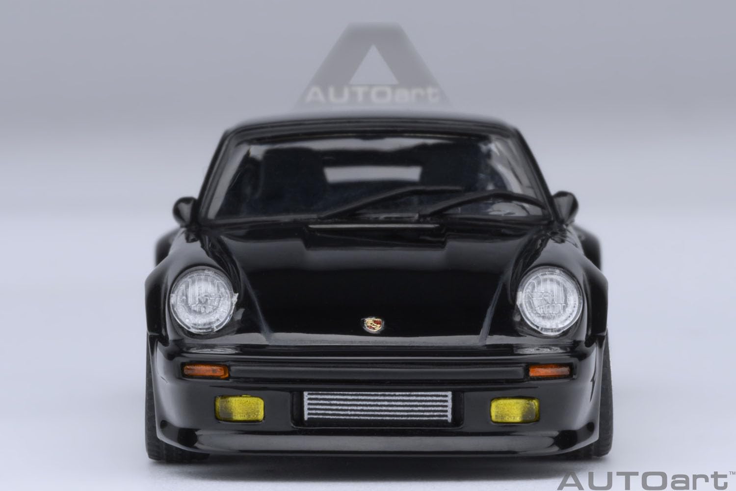 AUTOart 911 (930) Turbo Blackbird Black Wangan Midnight - Comic #1 Version Manga 1/64 Model Car 20636