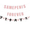Funny Glitter Bachelorette Banner Decorations, Adult Bridal Shower Garland Photo Prop for Girls Night, Hen Party, or Naughty Wedding Celebration