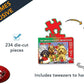TDC Games World’s Smallest Holiday Jigsaw Puzzle, Yule Pups - Mini Puzzles, Small Challenging Travel Art Puzzle for Adults, 200+ Pieces, Gifts