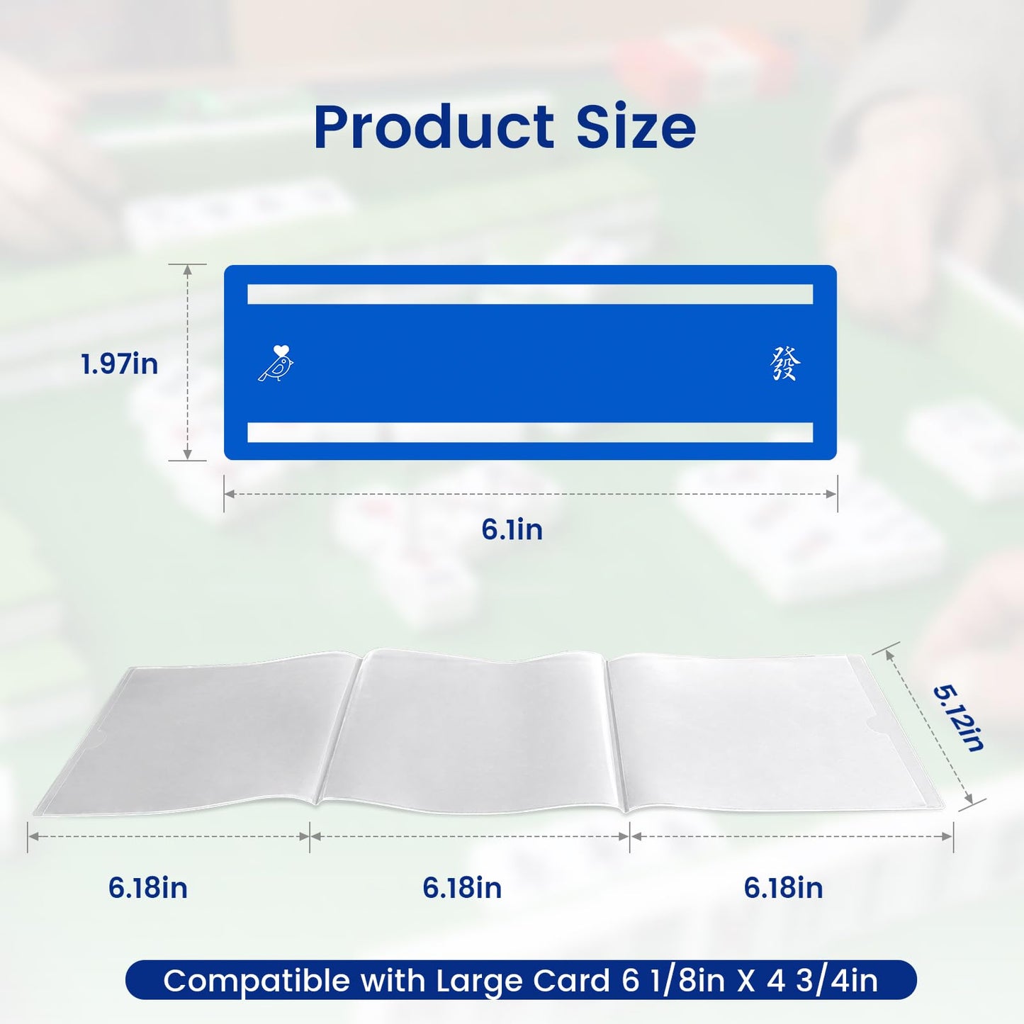Mahjong Card Line Positioning Set (4Pcs Mahjong Line Finder and 4Pcs Card Sleeve) Applicable for 2026, Quickly Track Line Guides, Easy to Remove