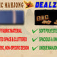 DEALZOOM American Mahjong Set Complete, Full Game with 166 Mahjong Tiles, Mahjong Racks with Pushers, Instructions, Dice, Chips, Wind Indicator