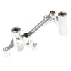 GTBRacing CNC Aluminum Steering Combination for 1/10 RC Car HPI Nitro MT2 or RS4 III 3 Upgrade Part (Silver)