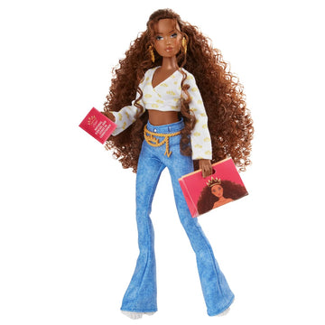 Naturalistas Dayna Crown Fest Fashion Doll, 11.5 Inch Articulated Doll with Authentic Textured Hair, Includes Fashion Pack & Accessories, Collectible