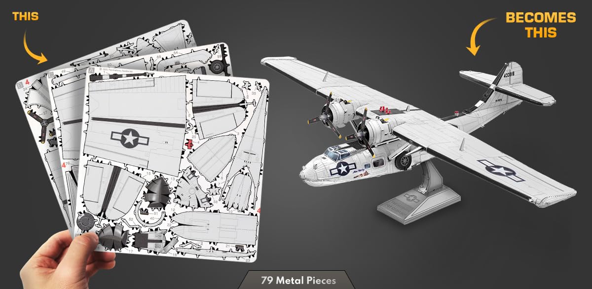 Metal Earth Consolidated PBY Catalina 3D Metal Model Kit Fascinations