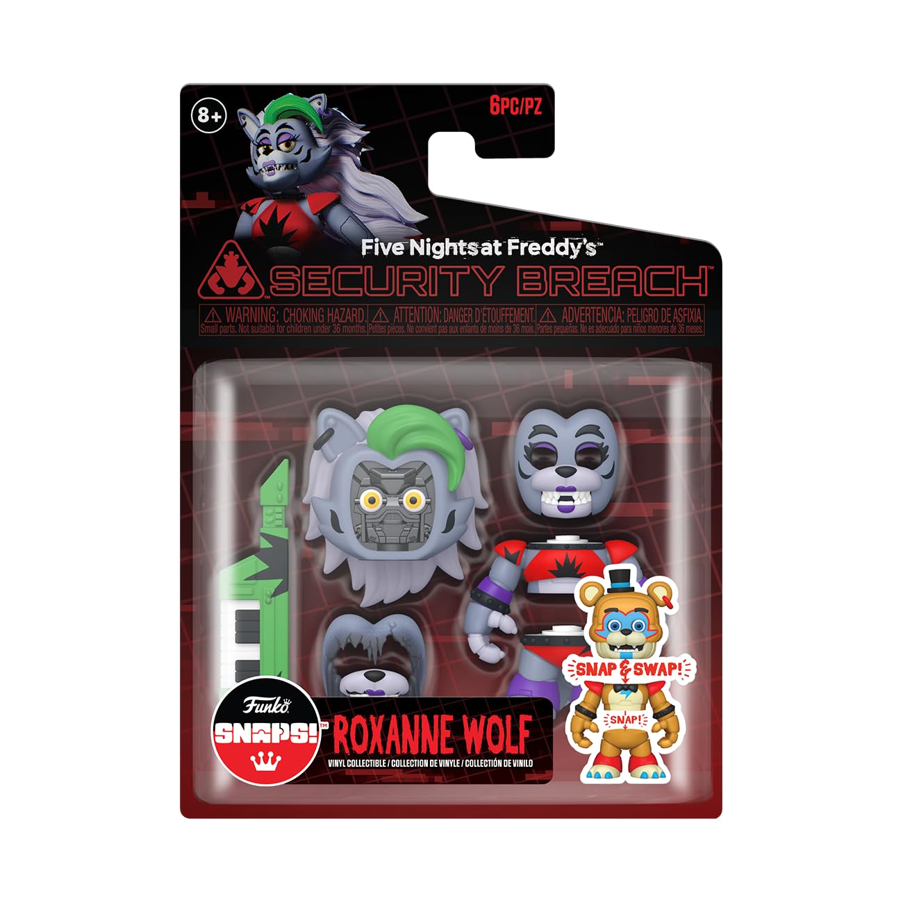 Funko Five Nights at Freddy's (FNAF) Snap: Rock 'n Roll, Roxanne Wolf - Collectable Vinyl Figure - Gift Idea - Official Merchandise - for Kids &