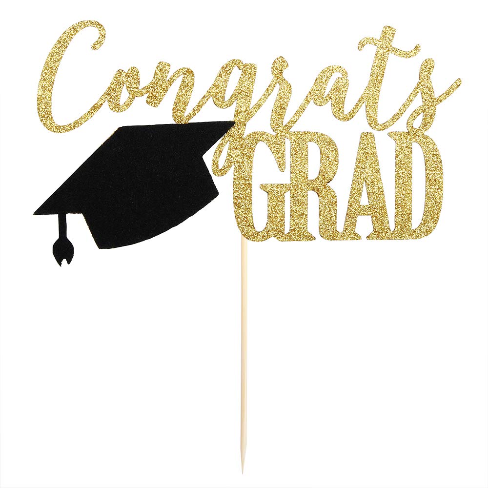 PALASASA Congrats Grad Cake Topper,2026 Graduate Party Decorations