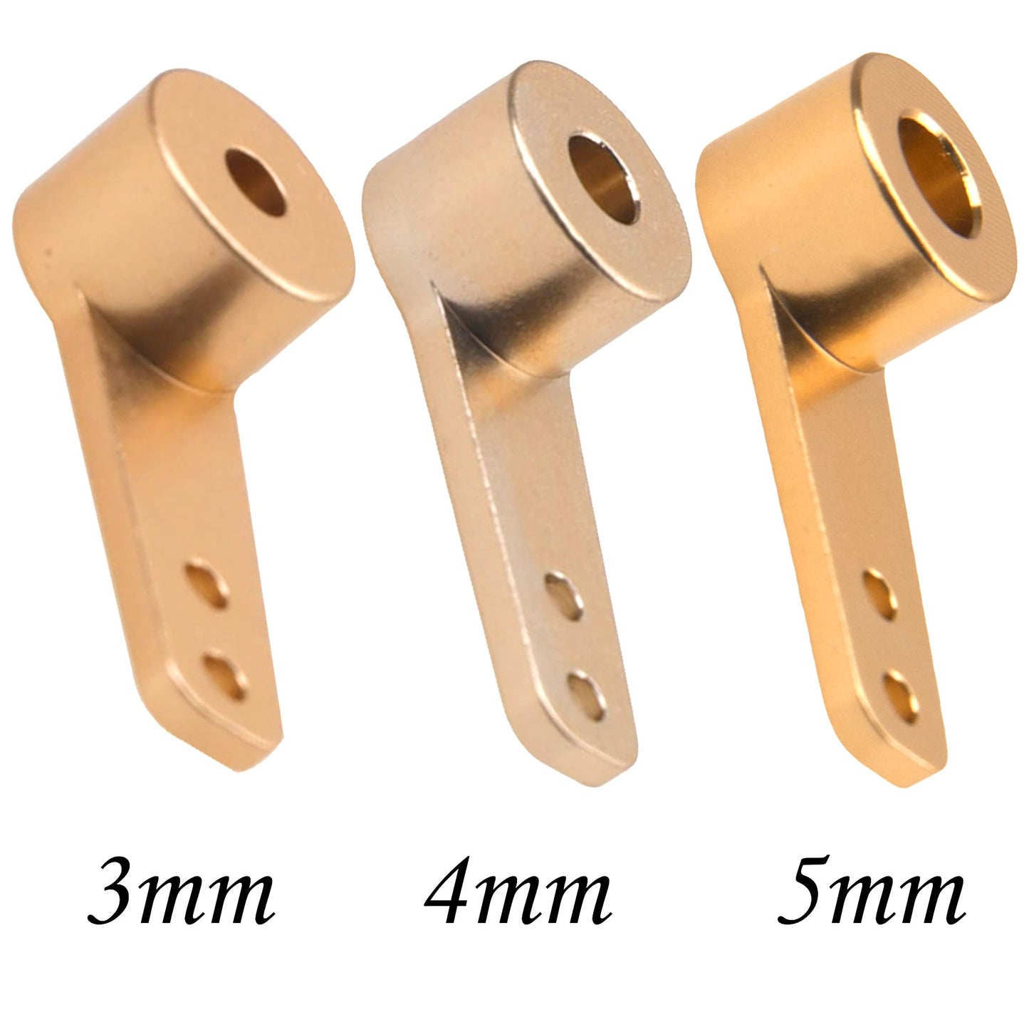 Vgoohobby 4PCS Aluminum RC Airplane Steering Servo Arm Horn Rocker Arms for RC Quadcopter Fixed Wing Parts (3mm)