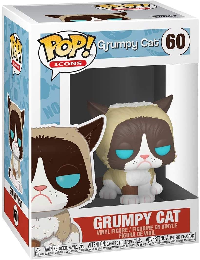 Funko Your Favorite Grumpy Cat, Stylized as a Pop! Vinyl from, Multicolor (34107)