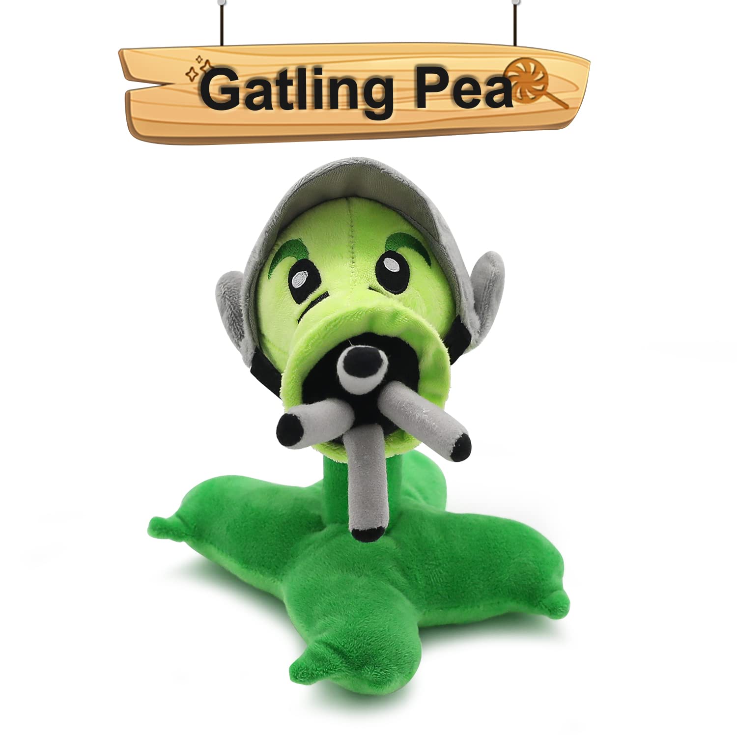 Maikerry 1 PC PVZ Plants Plush Toy,Stuffed Soft Doll Peashooter Plush Toy,Great Gift for Halloween & Christmas