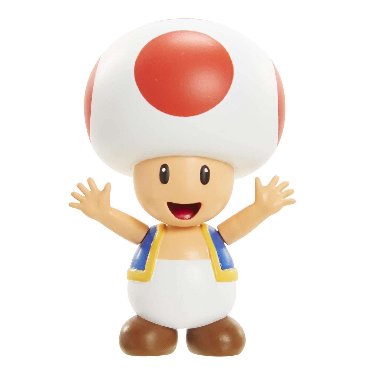 Super Mario Action Figure 2.5 Inch Red Toad Collectible Toy