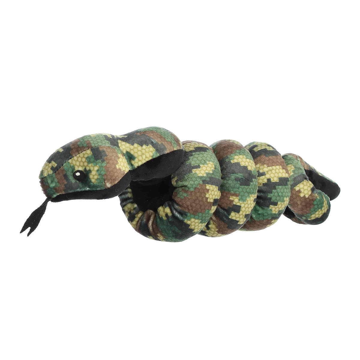 Aurora Wrist Wranglers Stealthy Pixel Snake Playful Stuffed Animal