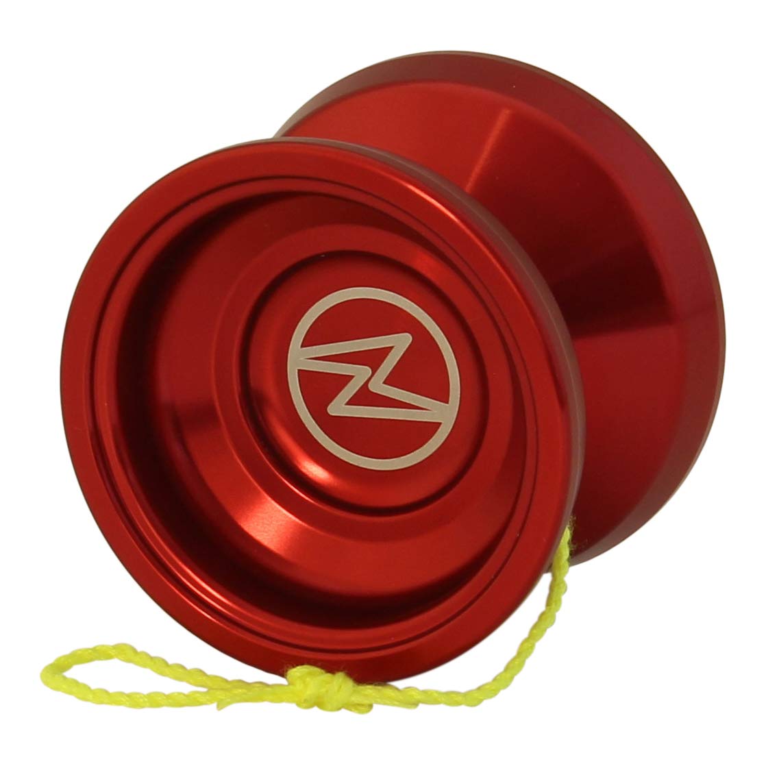 Yoyo King Proteus Professional Responsive Aluminum Yoyo - Metal Ball Bearing Yo-Yo for Kids & Adults - Long Spin Narrow C Bearing, Extra String - Red