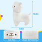 BSTAOFY 13.5'' Light up Alpaca Stuffed Animals LED White Llama Soft Plush Toy with Colorful Night Lights Glow Bedtime Pal Gift for Toddler Kids on
