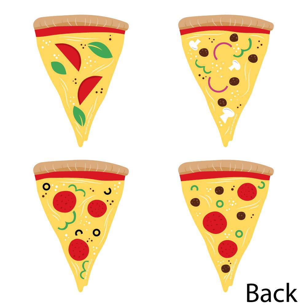 Big Dot of Happiness Pizza Party Time - Decorations DIY Baby Shower or Birthday Party Essentials - Set of 20