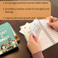 Conversation Cards for Teens - Motivational & Affirmation Quote Deck with Journal Prompts, Double-Sided with Display Stand | Therapy & Classroom