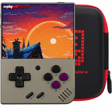 Gift for Men Women, Miyoo Mini Plus with Portable Case Retro Emulator Handheld Game Console with WiFi & RTC, Christmas Stocking Stuffers for Men, Mens