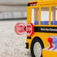 Maxx Action Mega School Bus Toy with Joystick Controls, Real Working Microphone, Lights and Sounds, Sliding Roof, Friction Powered