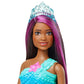 Barbie Mermaid Doll with Water-Activated Twinkle Light-Up Tail, Barbie Dreamtopia Mermaid Toys, Purple-Streaked Hair