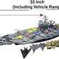 Aircraft Carrier Toy Army Men with Cargo Plane Warplanes