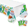 3PCS Dinosaur Plastic Tablecloth for Birthday Party - Table Covers for Boys, Baby Shower Decorations Supplies 70.8x42.5in