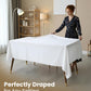 Utopia Kitchen Rectangle Table Cloth 1 Pack, Tablecloth Machine Washable, Polyester Table Cover for Dining, Buffet Parties, Picnics, Events, Weddings