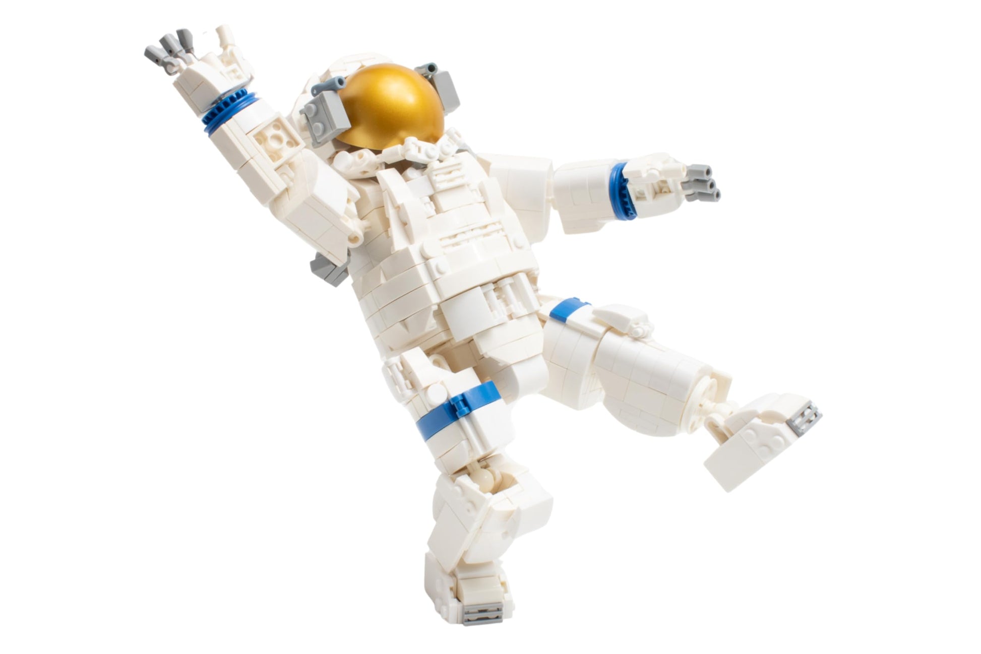 Space Adventure Astronaut Construction Toy 793-Piece Buildable Figure Set with Removable Backpack & Metal Detector Accessory - Detailed Plastic