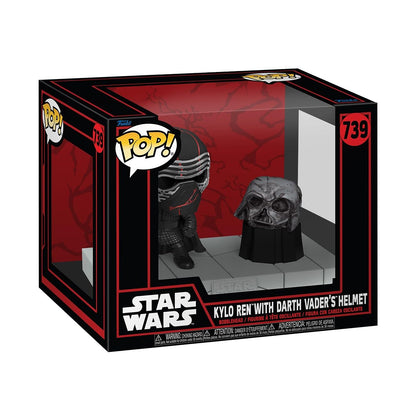 Funko Pop Deluxe: Star Wars: Star Wars Darkside - Kylo Ren with Darth Vader's Helmet - Collectable Vinyl Figure - Gift Idea - Official Merchandise -