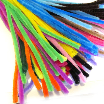 The Crafts Outlet Chenille Stems, Pipe Cleaner, 12-inch (30-cm), 500-pc, Mixed Pack