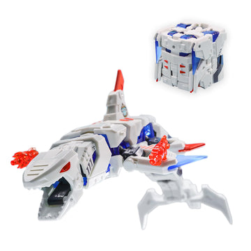 52TOYS BEASTBOX BB-17GW Great White Deformation Toys Action Figure, Converting Toys in Mecha and Cube, Perfect Birthday Party Gift for Teens