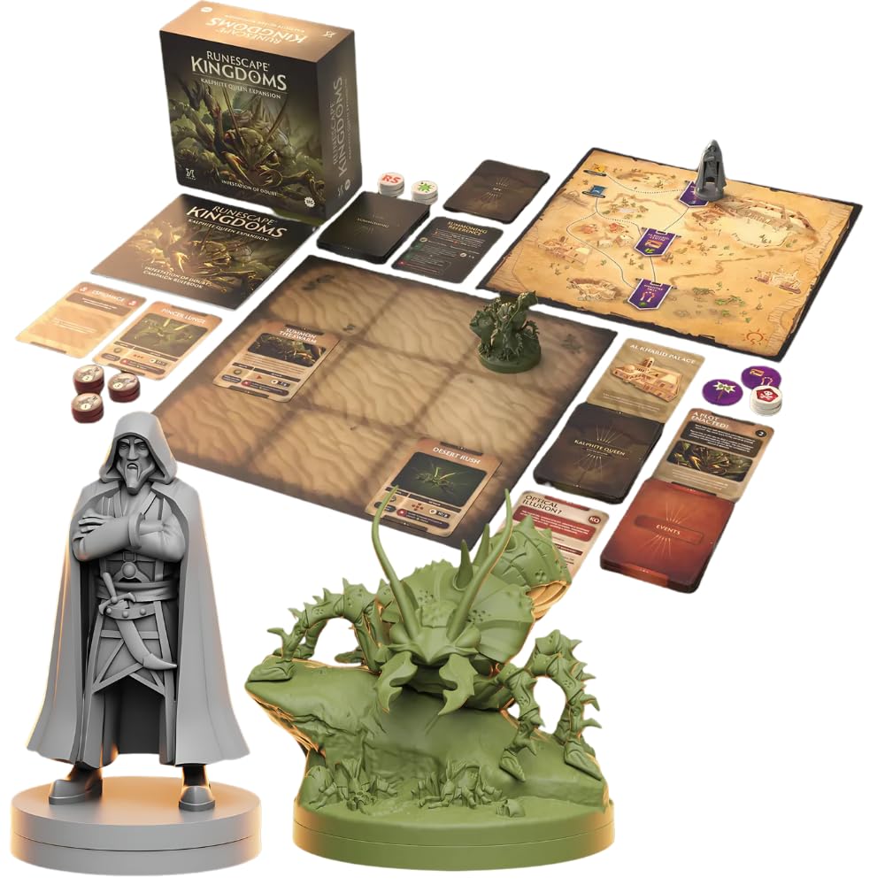 Steamforged Games, RuneScape Kingdoms The Board Game Bundle: King Black Dragon, Kalphite Queen, TzKal-Zuk, Culinaromancer, and RuneScape Expansion (5