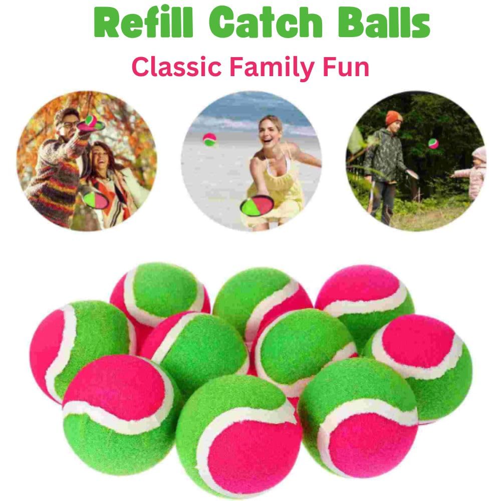 Liberty Imports Replacement Sticky Balls for Toss and Catch Sports Game (Hook and Loop) Refill Pack 1 Dozen Bulk (Set of 12)