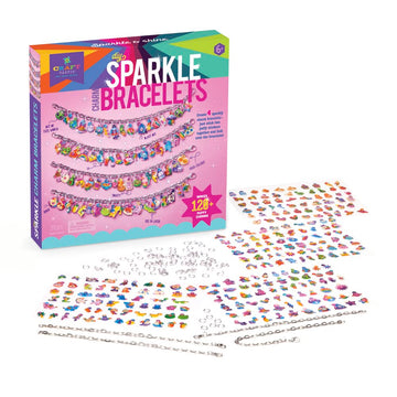 Craft-tastic - DIY Puffy Charm Bracelets Kit - Make Your Own Jewelry - Ages 6+, 9 Inch