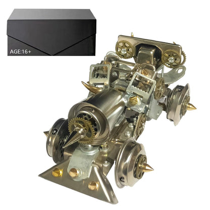 LOCHE 3D Metal Puzzle Model Kits, 3D Metal Steampunk Mechanical Vehicle Kit 3D Jigsaw Puzzle, 290+ Pieces 3D Laser Puzzle DIY Assembly 3D Metal Model